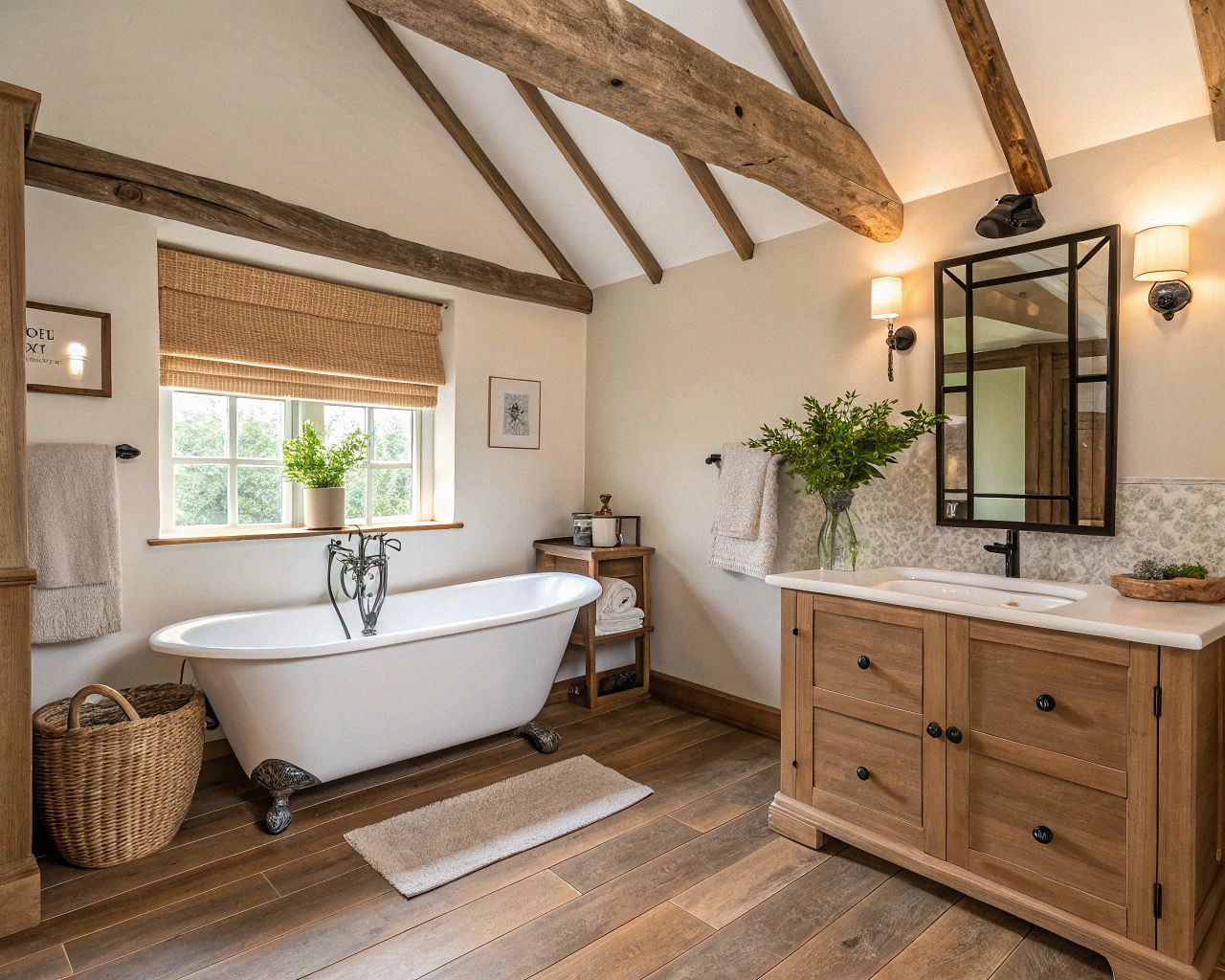 a-cozy-bathroom-in-a-british-modern-farmhouse-styl